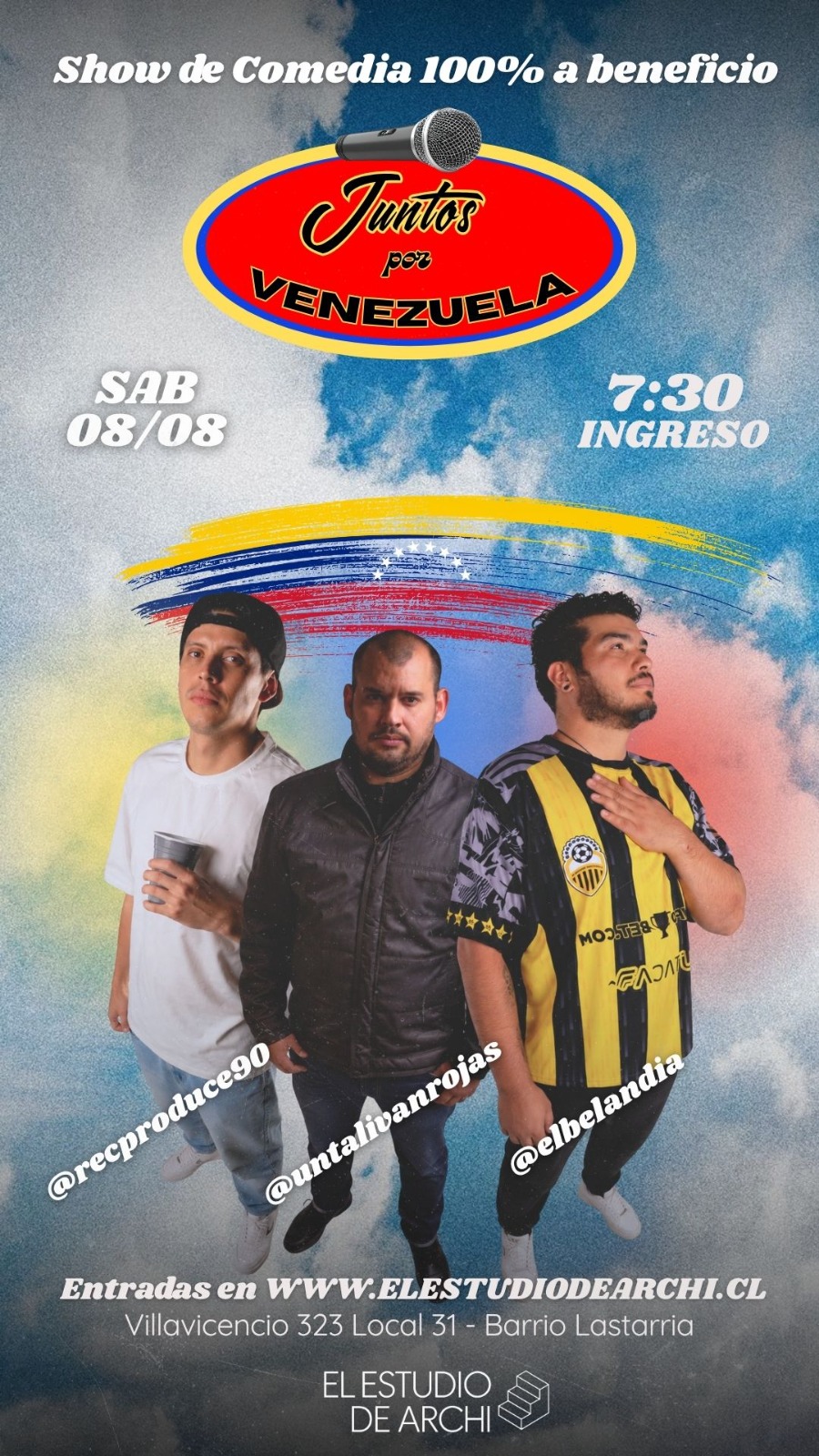 Entrada Show Juntos por Venezuela - 08 de Agosto a las 19:30hrs